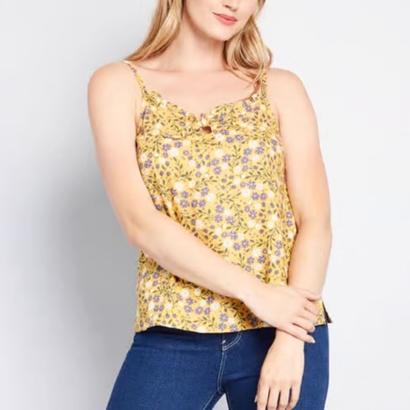 New ModCloth Spruced Up Summer Sleeveless Tank Top - Picture 1 of 7